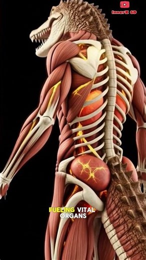 The Power of Protein: Crocodile Digestion Explained in 3D #3danatomy #facts