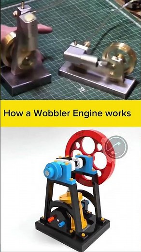 Simple but GENIUS! ⚙️ How a Wobbler Engine Works #Shorts