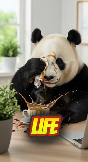 Office Panda Goes Viral: A Hilarious Day at the Desk!
