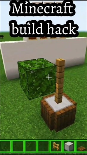 Minecraft tree build hack #mhk