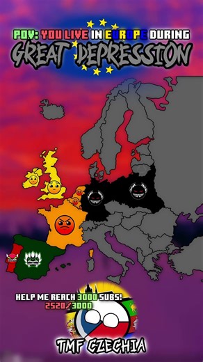 POV:you live in europe during GREAT DEPRESSION #geography #mapguide #europe #geographythroughmaps
