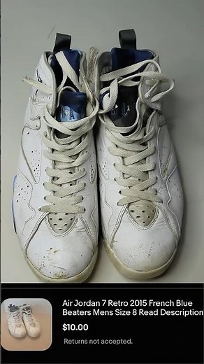 $10 Jordan 7 BEATERS - Sneaker Restoration #jordans #restoration