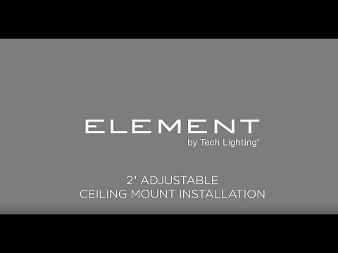 ELEMENT 2-Inch Downlight by Tech Lighting Flanged/Flangeless Ceiling Mount Installation