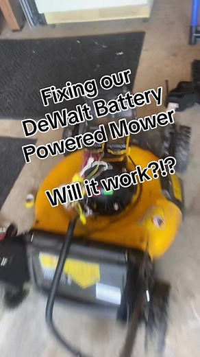 Replacing the control module on our Dewalt Battery powered lawn mower #dewalt #mower #diy #woohoo