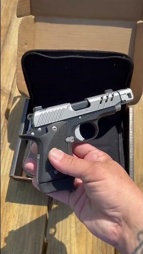 Kimber Fans might love this Micro 9 ESV Two Tone which features a mini-compensator!
