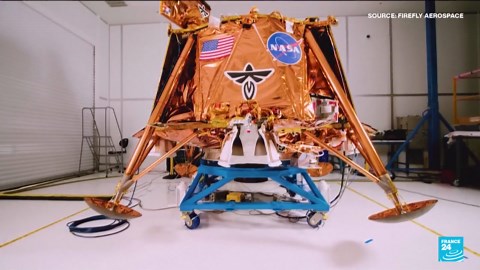 Commercial lunar lander touches down on moon in first