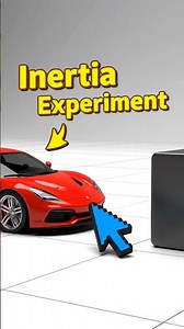 Inertia based physics experiment in 3D animation #physics_experiment