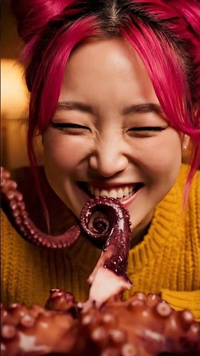Eating Live Octopus?! 🐙| Satisfying mukbang (ASMR Eating) #asmr #mukbang #satisfying