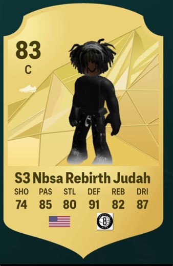 Brooklyn Nets S3 Nbsa Rebirth Team Basketball stars 3 #brooklynnets #basketballstars3 #roblox