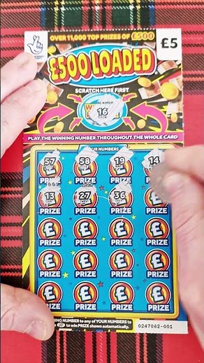 £5 National Lottery scratch card #scratchcard #lottery #nationallottery #shorts