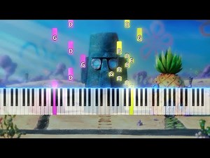 Spongebob Squarepants - Piano Medley Synthesia Midi Piano Tutorial & Download