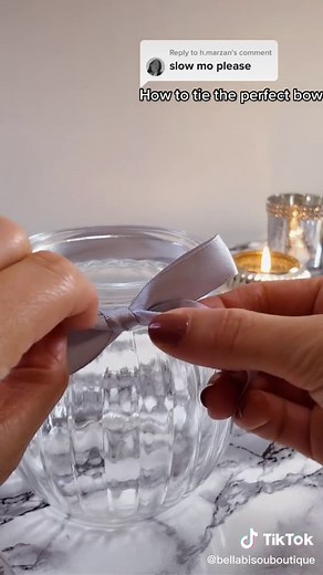 How to Tie the Perfect Bow Around a Jar | Slow Motion Tutorial