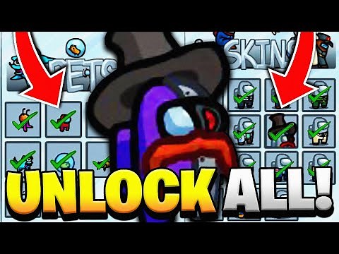 HOW TO UNLOCK ALL SKINS, PETS & HATS FOR FREE IN AMONG US 2021! (iOS/ANDROID/PC)