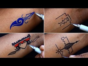 Insane Pen Art! Easy Tattoo Designs for Beginners ✒️💎