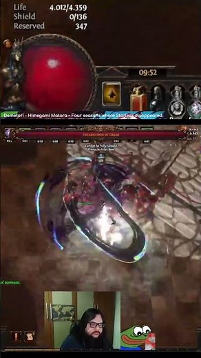 POE 1 3.28 Full Phys Vaal Flicker Strike deleting in Voidstone boss #pathofexile #twitch