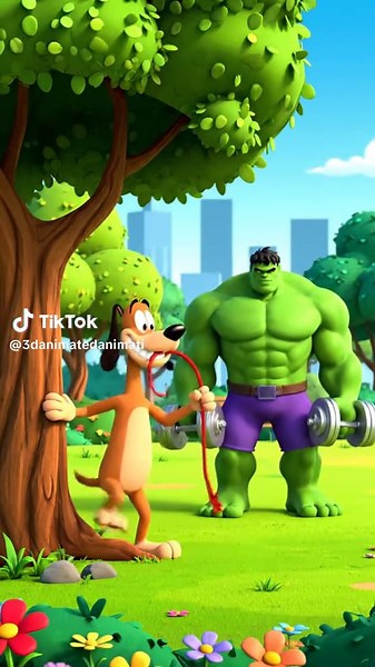Dog vs Hulk: A Hilarious Animated Adventure