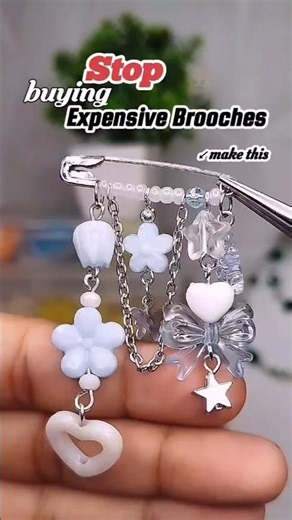 Stop Buying Expensive Brooches — Try This Safety Pin Hack 😍✨#lifehacks #diy #shorts