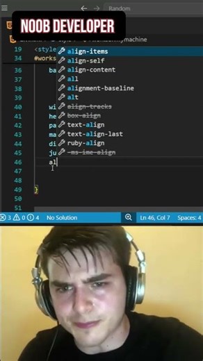 Noob vs Pro | Programming Memes #website #programming #htmlcss #appdevelopment #vscode