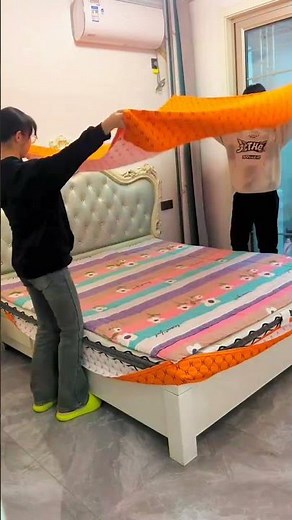 This Mattress Cover Is So Easy to Remove 😲 | Clean Bed Setup in Minutes