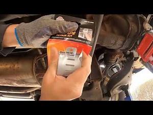 Como reparar escape sin soldar ( how to repair exhaust without welding )