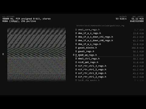 Linux Kernel 7.0.1 Binary Waterfall | Longest Binary Waterfall render on YouTube