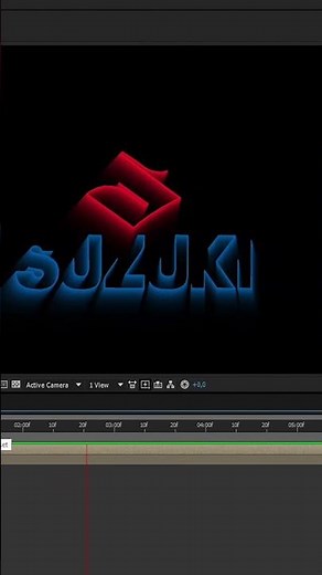 After effect tutorial I Suzuki logo animation