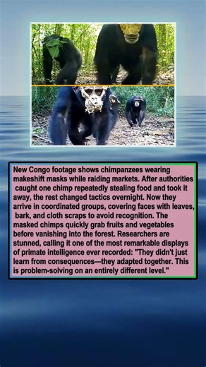 Chimps Put On Masks to Swipe Food