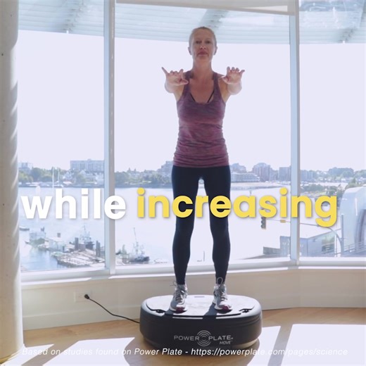 Is Power Plate’s vibrating surface the key to building stronger bones? When you stand on it, it sends tiny vibrations throughout your body. This causes your muscles to rapidly contract and relax, which helps engage more muscle fibers while increasing circulation and oxygen delivery to the cells. These vibrations also exert force on the bones, causing them to respond by building stronger tissue. The result is stronger bones & muscles in a shorter amount of time compared to regular exercise. Want 