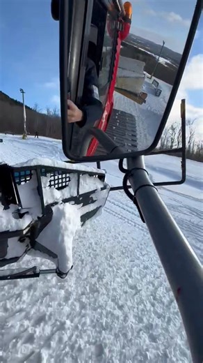 A groomer's eye view of what the Big Rock Park Crew has been busy working on for the past few days that is open for all our park kids (and kids at heart) to enjoy all break long! You can see a few of our volunteers taking the first few rail hits of the season to help get the park dialed in! | BigRock Mountain
