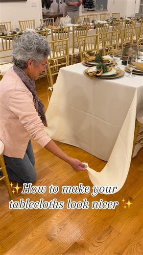 Party Corner on Instagram: "✨ Pro tip for a polished table ✨ Maria showing how we make our tablecloths fall perfectly for an elegant, high-end look. It’s the little details that make a big difference for weddings, holidays & special events. Planning an event in NJ? Call (732) 741-0040 Party Corner, tablecloth rentals & event styling in New Jersey since 1969 #partycornernj #TableclothRentals #NJEventRentals"