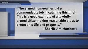 Homeowner Holds Gun on Man Accused of Breaking Into His Truck