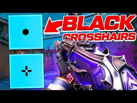 THE BEST BLACK CROSSHAIRS YOU NEED TO USE ON VALORANT! (CODES IN DESCRIPTION)