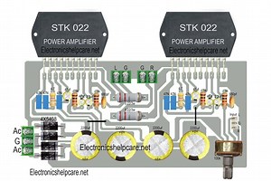 STK amplifier circuit diagram | Electrical and electronics engineering-EEE