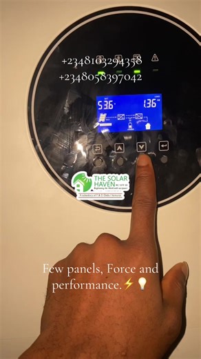 Wetin your pv array dey give you? Na joy e dey give us for here! See pure performance nah. Contact us for a good solar installation: 2348103294358 234805839704 #tgif #solarinstaller #trendingvideo #viralpost #fyp