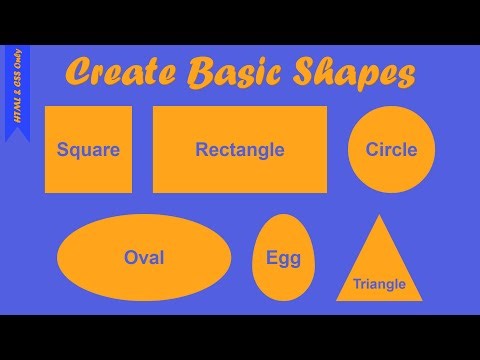 How To Create Basic Shapes Or Basic Objects In HTML CSS | HTML & CSS Tutorial