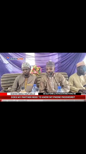 1.4K views · 49 reactions | Does my partner need to know my phone password? https://vt.tiktok.com/ZSyRXkW8M/ Shaykh Abdul Rauf ballo May Allāh preserve him upon goodness and righteousness. https://chat.whatsapp.com/JGDym5TaIljHc5k2nA7SFe?mode=ems_share_t | Dawah Link | Facebook