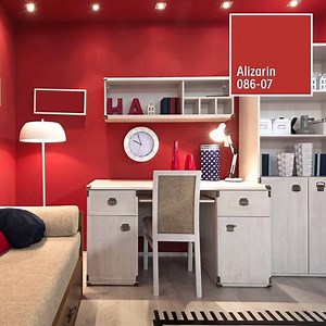 1.1M views · 26K reactions | El color rojo se asocia con la fuerza y la motivación, además es cálido y elegante. ¿Te animarías a usarlo en tus espacios? ¡Mira más opciones! → https://bit.ly/2CUxxGu ❤️ | Comex | Facebook