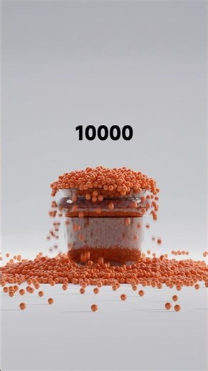 Particle System from 1 to 10000 in blender #blender #3dart #3danimation #learning