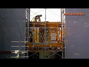 ビル建設工事用エレベーター設置