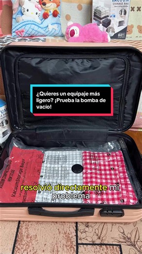 Bomba de vacío para maleta: ahorra espacio y evita tarifas