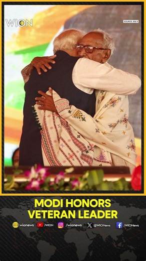 PM Modi Touches Makhanlal Sarkar’s Feet During Bengal Oath Ceremony | WION SHORTS