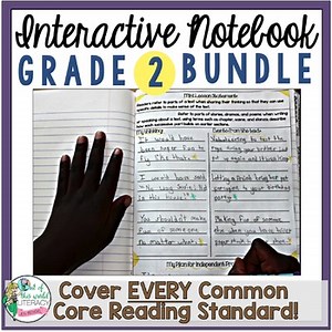 Interactive Notebook Bundle - 2nd Grade - Covers ALL CCSS, RL & RI Standards