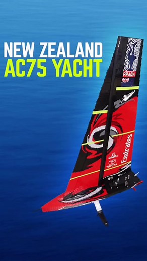 Building team NZ AC75 super yacht! ⛵️#auckland #ac75 #yacht #lego #timelapse | Bad Bricks | Facebook