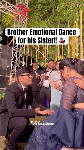 Brother Emotional Dance Performance for his Sister at Sangeet | Wedding Dance | Brother Sister Love