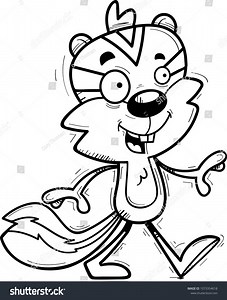 Cartoon Illustration Male Chipmunk Walking Stock Vector (Royalty Free) 1073354618 | Shutterstock