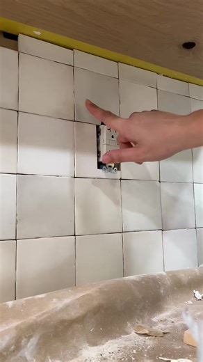 68K views · 1K reactions | How to bring your outlets flush with your new tile. #diytips | DeLancey DIY | Facebook