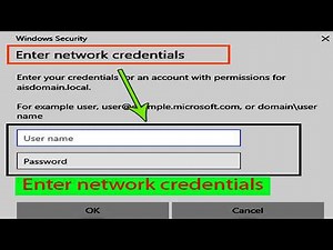 Fix Enter Network Credentials Error On Windows 10/11 | Enter network Credentials windows 10 Disable