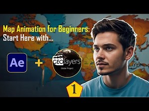 My First Map using Geolayers 3 and After Effect /Tutorial for Beginners: