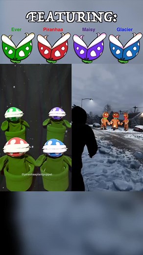 Cute Gingerbread Puppets Interaction on TikTok