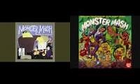 Mix of 2 videos from youtube : Monster Mash (1962 Novelty Halloween Song)